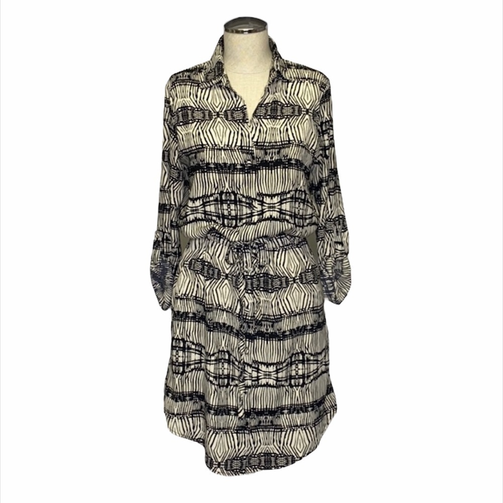 Veronica M. Patterned Shirt Dress Size XS